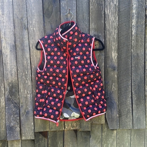Girls Nike Puffer Reversible Zippered Vest size M - Picture 6 of 13